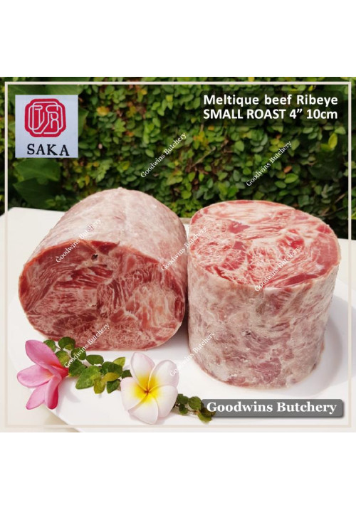 Beef RIBEYE Scotch-Fillet CubeRoll MELTIQUE meltik (wagyu alike) frozen Australia SAKA roast 10cm 4" @1.5kg (price/kg)